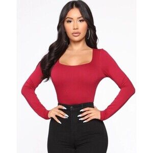 Iris Square Neck Top  Soft Blouse Size Large